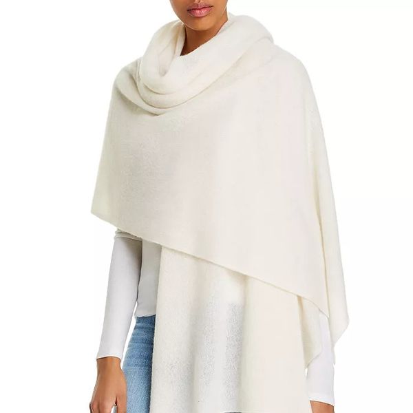 C by Bloomingdale's 100% Cashmere Travel Wrap