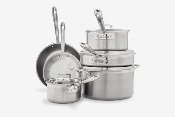 All-Clad D5 Brushed Stainless Steel 10-piece Set