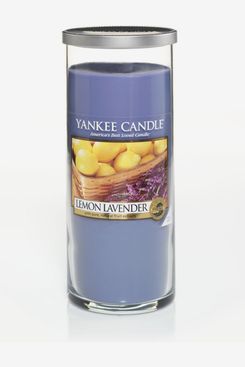 Yankee Pillar Candle in Lemon Lavender