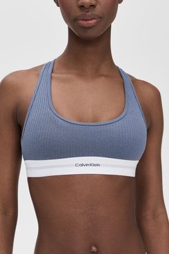 Calvin Klein Underwear Modern Rib Lightly Lined Bralette - Grisaille