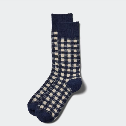 Uniqlo Heattech Socks Checked