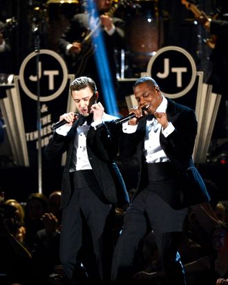 Justin Timberlake & Jay-Z at Yankee Stadium