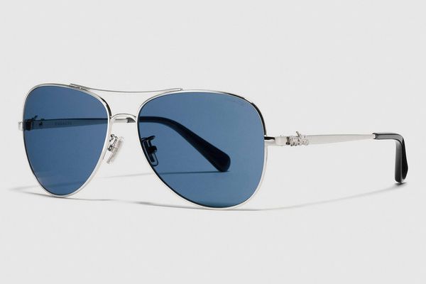 Coach Horse and Carriage Metal Pilot Sunglasses