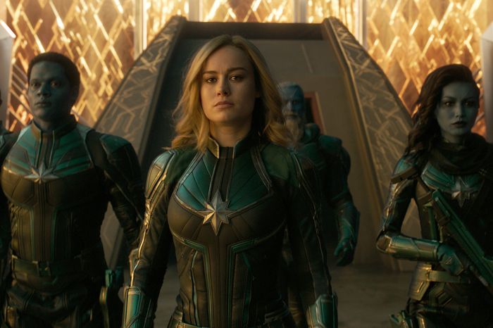 Brie Larson in Captain Marvel.