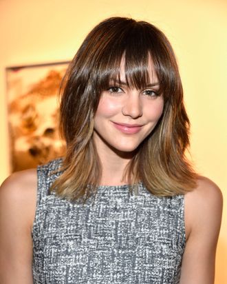 Actress Katherine McPhee attends The Elizabeth Taylor AIDS Foundation Art Auction Benefit Presented By Wilding Cran Gallery on February 27, 2014 in Los Angeles, California.