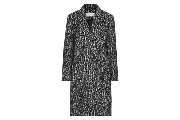 MICHAEL MICHAEL KORS Double-breasted leopard-print bouclé coat