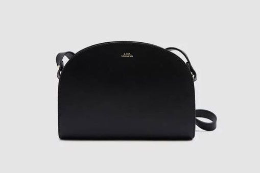 A.P.C. Demi-Lune Shoulder Bag in Black