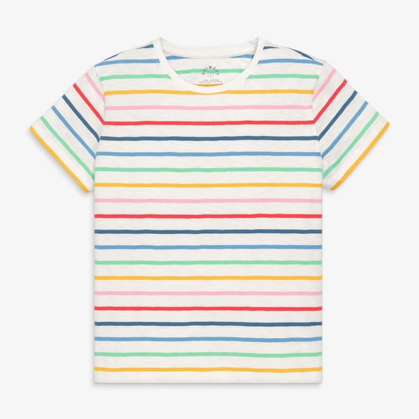 Primary Adult Rainbow Stripe Easy Tee (Women’s Fit)