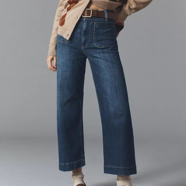 Maeve The Colette Crop Wide-Leg Jeans