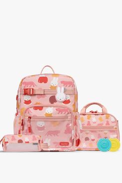 Calpak Miffy Kids School Essentials Bundle with Large Backpack in Miffy Pink Zoo Trip
