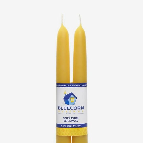 Bluecorn Beeswax 100% Pure Beeswax Tapers