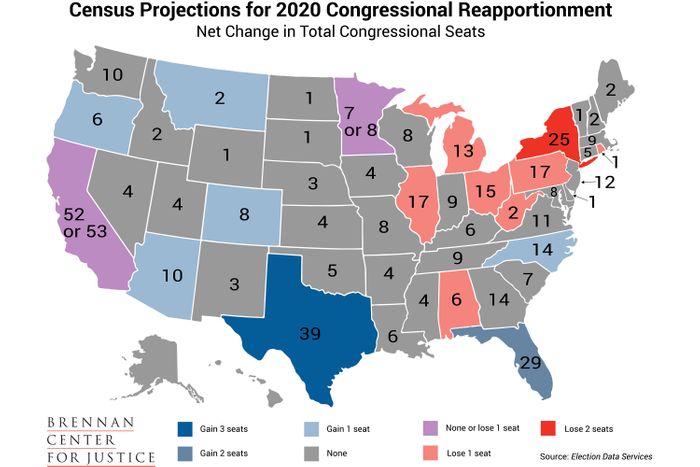 How The Political Map Is Likely To Shift Post 2020 Census