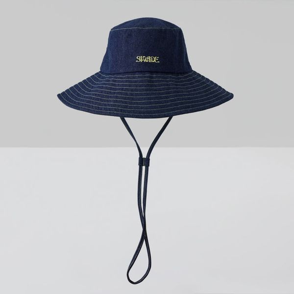 Sun Ray Wide Brim Denim Hat