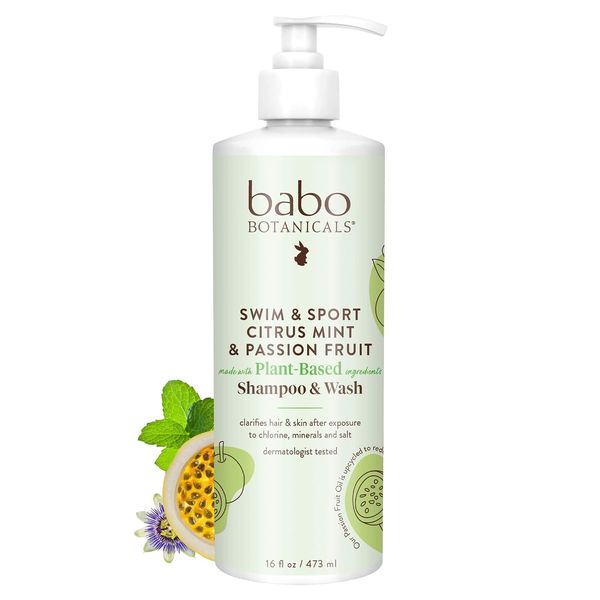 Babo Botanicals Swim & Sport Citrus Mint & Passion Fruit Shampoo & Wash