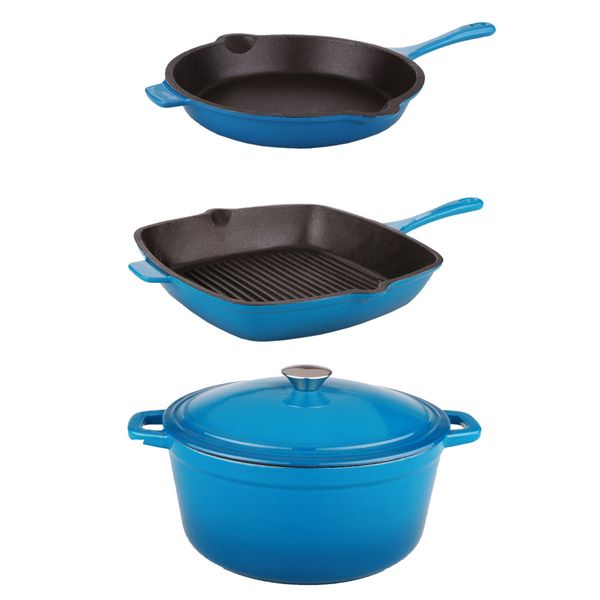 BergHOFF Neo 4 Pc Cast Iron Cookware Set