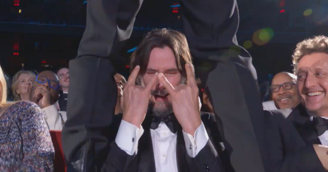 Jonathan Groffs Wild Tony Awards Moment with Keanu Reeves Has Everyone Talking