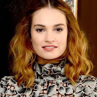 Lily James during the Mamma Mia! Here we go again' Musical Photo