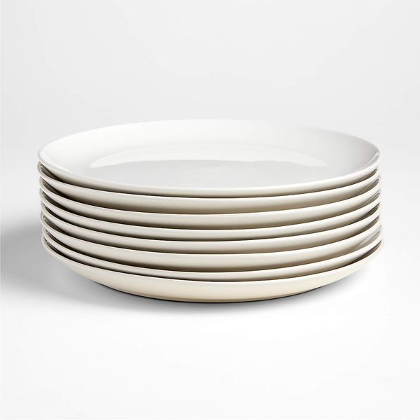 Crate & Barrel Hudson Natural Stoneware Dinner Plates