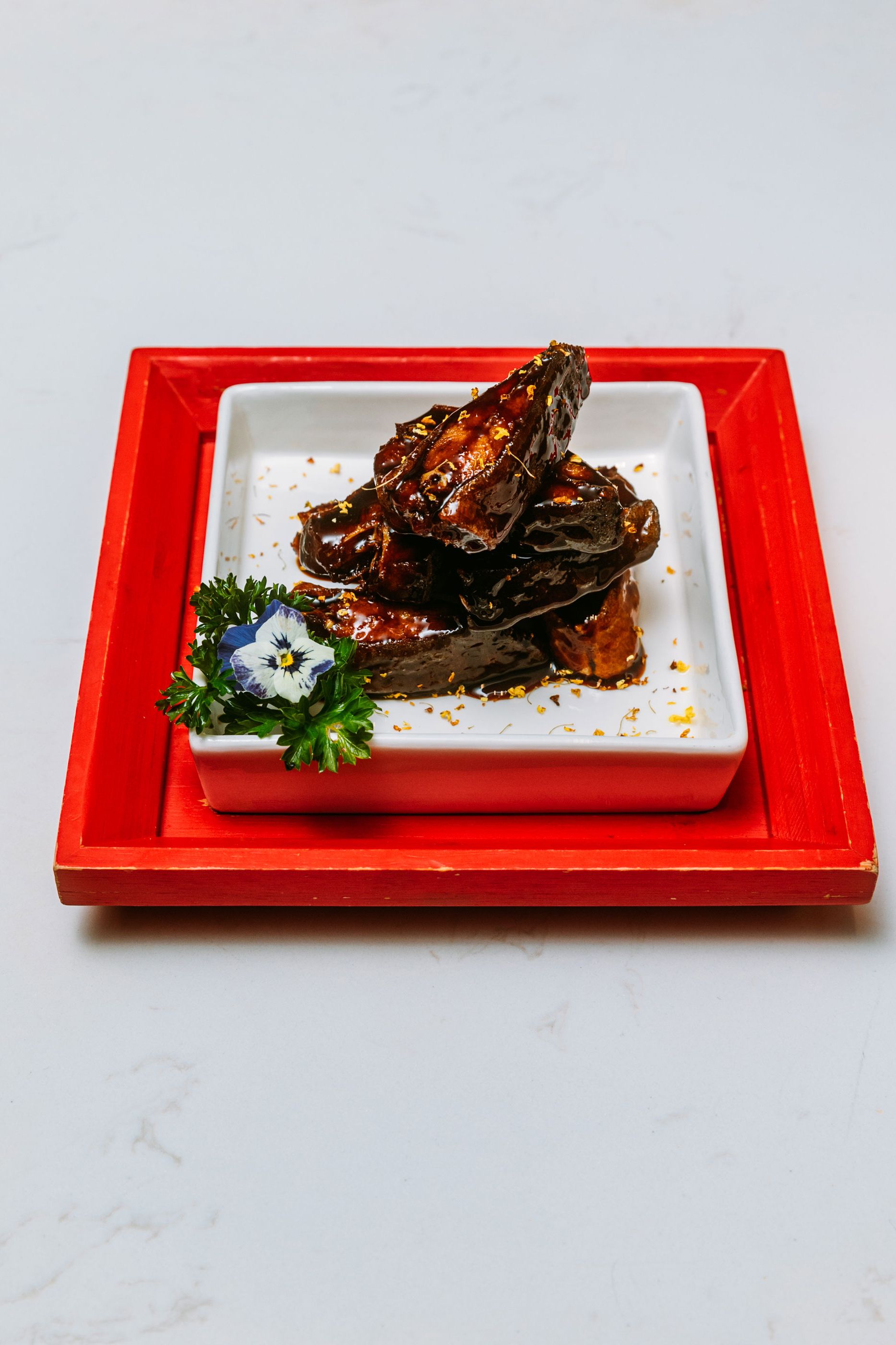 Smoked fish.