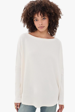 Free People Latte Blues Thermal Solid