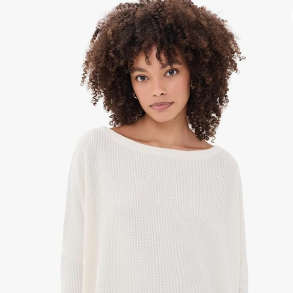 Free People Latte Blues Thermal Solid
