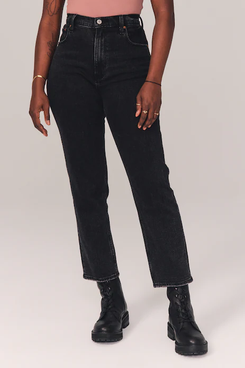 Abercrombie & Fitch Ultra High-Rise Ankle Straight Jeans