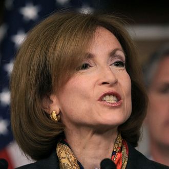 WASHINGTON, DC - JUNE 03: U.S. Rep. Nan Hayworth (R-NY) participates in a news conference at the U.S. Capitol, on June 3, 2011 in Washington, DC. The news conference was held to discuss the May 2011 Bureau of Labor Statistics employment report, which was released this morning. (Photo by Mark Wilson/Getty Images)