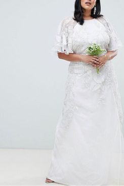ASOS EDITION Curve floral applique wedding dress