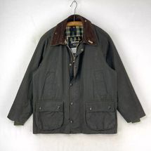 Vintage Barbour Bedale Wax Jacket Mens C40 Medium Green