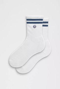 Lululemon Unisex Daily Essential Quarter Socks Stripe