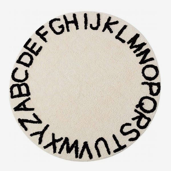 Blue Page ABC Kids Circle Rug, 47 Inches
