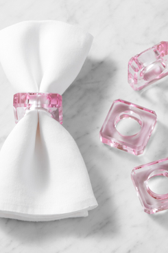 Williams-Sonoma Crystal Square Napkin Rings