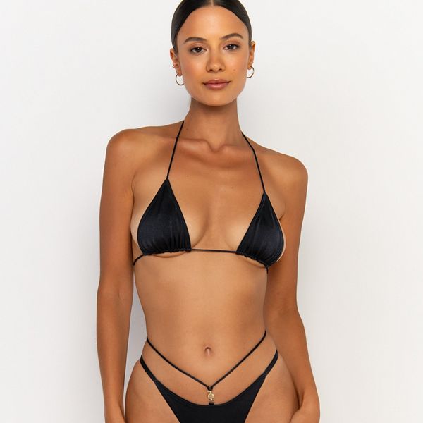 Sommer Stella Nero Mini Triangle Bikini Top