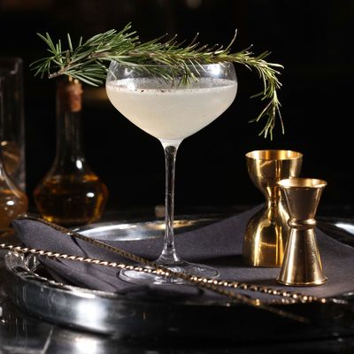Shine bright like a diamond, or at least a cocktail made with torched rosemary oil.