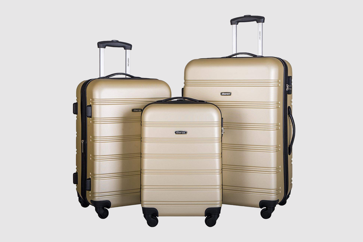 Merax 3 Pcs Luggage Set Expandable Hardside Lightweight Spinner Suitcase with TSA Lock