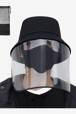 Basketball Cap Face Visor Sneeze Guard Vinyl Cover Facial Protection Shield Hat 