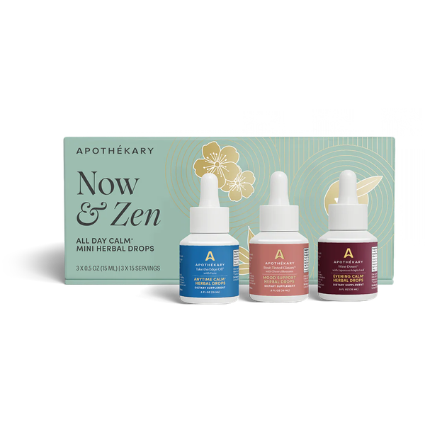 Apothékary Now and Zen Mini Set Herbal Tinctures