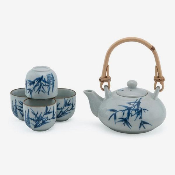 Pearl River Mart Bamboo Design Tea Set