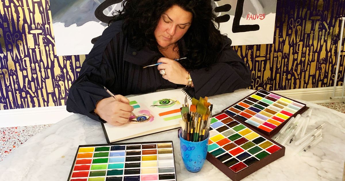 Ashley Longshore's Favorite Watercolor Paints and Tools