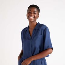 Quince Washable Silk Pajama Button-Up Top