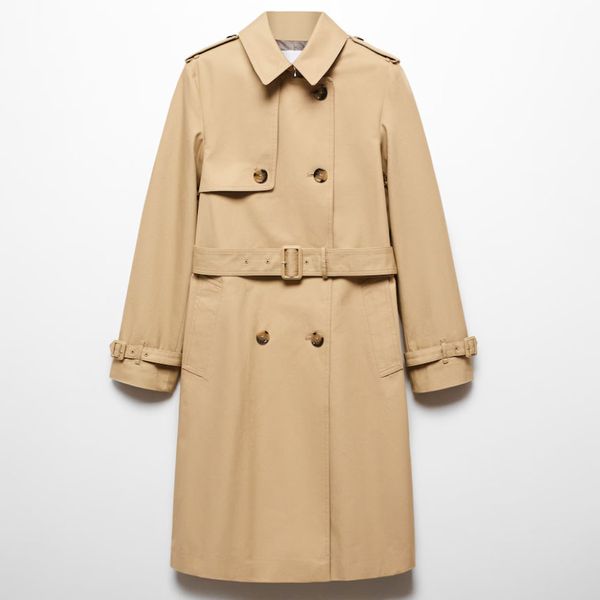 Mango Classic Trench Coat with Belt