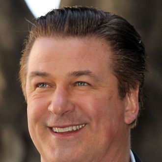 HOLLYWOOD, CA - FEBRUARY 14: Actor Alec Baldwin poses for phographers during installation ceremonies for his star on the Hollywood Walk of Fame on February 14, 2011 in Hollywood, California. (Photo by Frederick M. Brown/Getty Images)