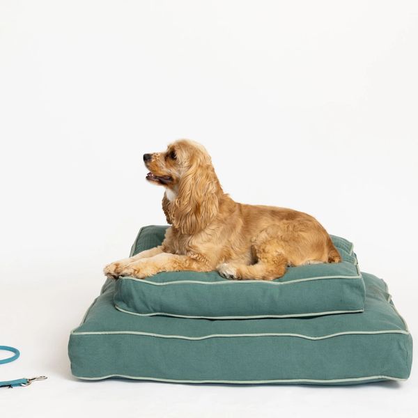 Block Shop Textiles Teal Dog Bed