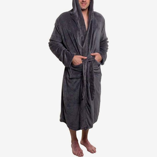 mens designer hooded dressing gown