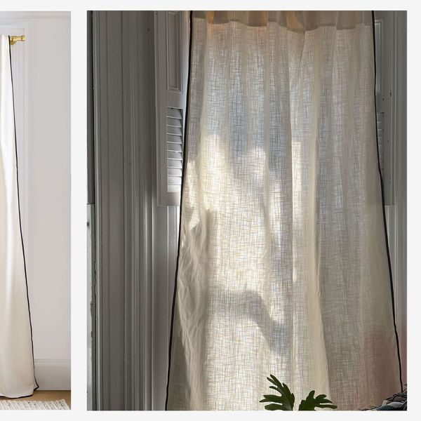 Quince Piped-Edge Cotton Curtain