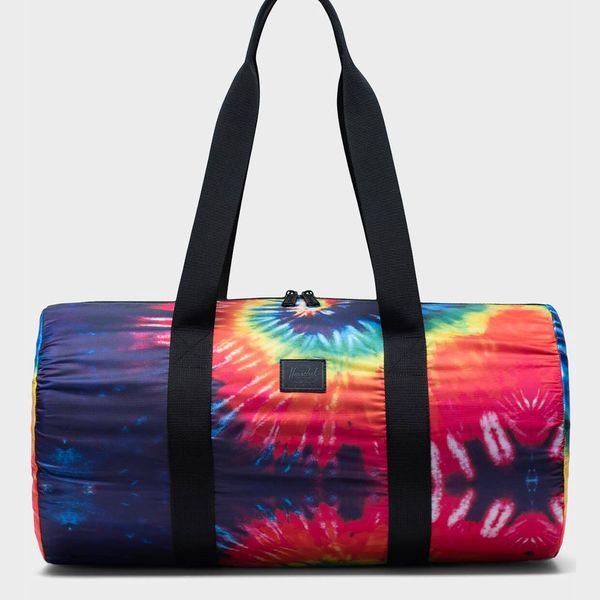 Herschel Packable Duffle in Rainbow Tie Dye