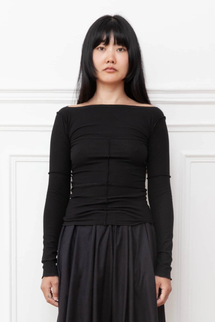 Baserange Cinder Long-Sleeve Tee - Organic Cotton Rib