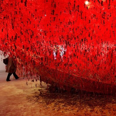 VENICE, ITALY - MAY 08: The Japan pavillion at the Giardini during the 56 Venice Biennale Art on May 8, 2015 in Venice, Italy. (Photo by Awakening/Getty Images)