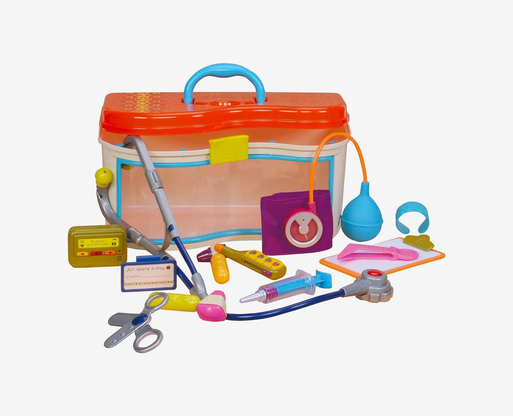 Fisher-Price Preschool Pretend Play Medical Kit 7-Piece Doctor Bag Dress Up  Toys for Kids Ages 3+ Years