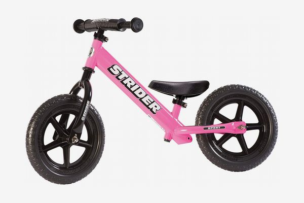 Strider Classic Balance Bike 12" Pink Bicycle No Pedals Learn to Ride for Kids 
